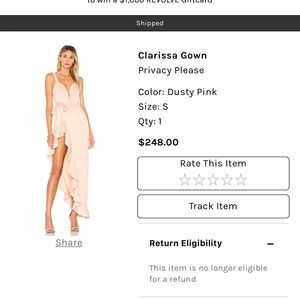 Clarissa gown by privacy never worn brand new